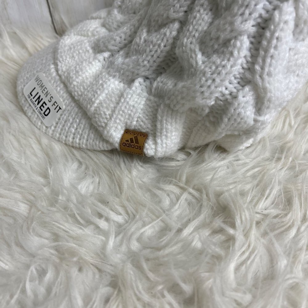 Adidas Crystal Brimmer Hat OS White NWT Climawarm - Picture 6 of 10